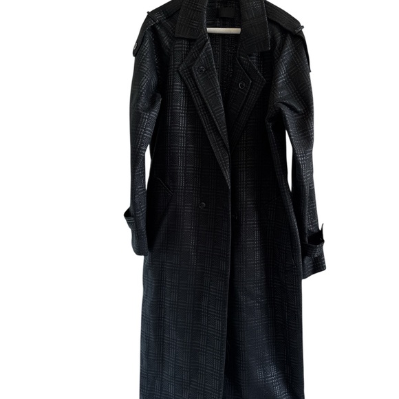 Chic Black Women's Trench Coat - Picture 1 of 4